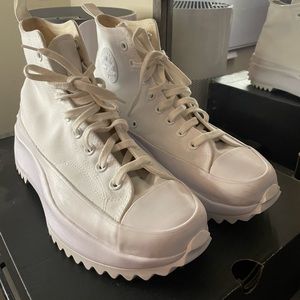 Converse Run Star Hike High Triple White - Size 9.5